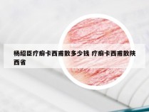 杨绍臣疗癣卡西甫散多少钱 疗癣卡西甫散陕西省