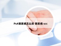 PsA银屑病怎么读 银屑病 scc