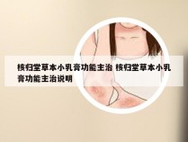 核归堂草本小乳膏功能主治 核归堂草本小乳膏功能主治说明