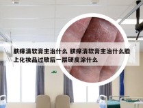 肤痒清软膏主治什么 肤痒清软膏主治什么脸上化妆品过敏后一层硬皮涂什么