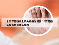 十三岁男孩头上长头皮癣为何因 13岁男孩头皮长疮是什么原因