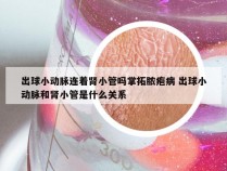 出球小动脉连着肾小管吗掌拓脓疱病 出球小动脉和肾小管是什么关系