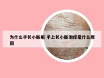 为什么手长小脓疱 手上长小脓泡痒是什么原因